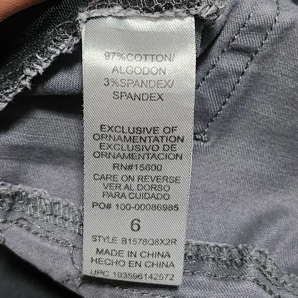 DEMOCRACY Absolution Womens Size 6 Gray Camo Skinny Pants Zipper Pockets Edgy - Picture 6 of 10